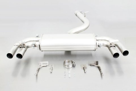 Remus 2013 Audi S3 Quattro 3 Door Axle Back Exhaust w/Carbon Tail Pipe Set (1x rms046913 1500, 1x rms0026 99CSSR)
