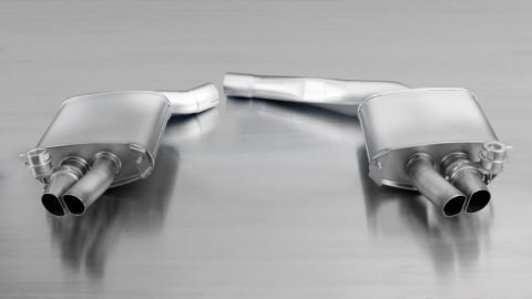 Remus 2012 Audi RS4 Avant Quattro (B8) 4.2L (Cfs) Axle Back Exhaust w/Front Silencer (1x rms049010 0400, 1x rms049010 0500LR)
