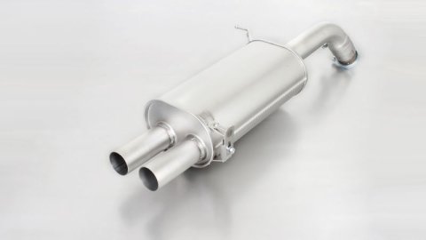 Remus 2013 Ford Fiesta St Mk7 1.6L Axle Back Exhaust w/Black Chrome Tail Pipe Set (1x rms204017 0500, 2x rms0006 83CBR)