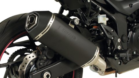 Remus 2018 Suzuki GSX-S 750 Okami Black Slip On w/Sound Insert/Connection Tube (1x rms0105 855011, 1x rms14783 855018)