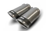 Remus Stainless Steel 84mm Angled Polished w/Carbon Ring Tail Pipe Set (Pair) (4x rms0006 83CSR) thumbnail 1