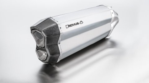 Remus 2017 Triumph Tiger Sport 1050 Remus 8 Stainless Steel Race Slip On w/Connection Tube (1x rms0105 916117, 1x rms84683 100065)