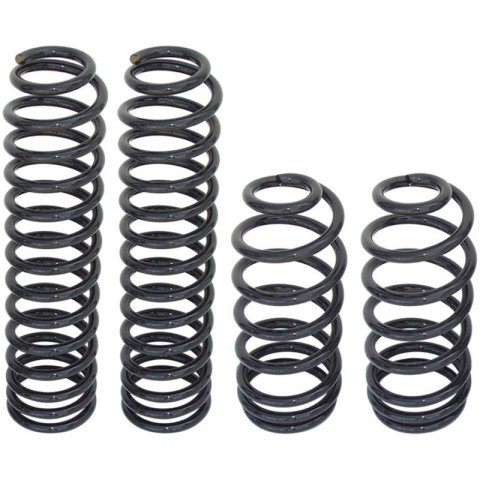 RockJock TJ 4in Lift Coil Spring Front/Rear Set of 4 (1x rokCE-9131RH2P, 1x rokCE-9132FP)