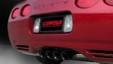 Corsa 97-04 Chevrolet Corvette (C5) 2.5in Sport Cat-Back Exhaust - 3.5in Black Tigershark Tips thumbnail 3