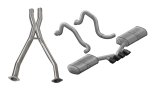Corsa 97-04 Chevrolet Corvette (C5) 2.5in Sport Cat-Back Exhaust - 3.5in Black Tigershark Tips thumbnail 5