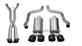 Corsa 06-08 Chevrolet Corvette C6 (A/T) 2.5in Xtreme Cat-Back Exhaust - 3.5in Black Twin Tips thumbnail 6