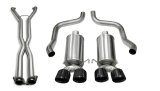 Corsa 06-08 Chevrolet Corvette C6 (A/T) 2.5in Xtreme Cat-Back Exhaust - 3.5in Black Twin Tips thumbnail 9
