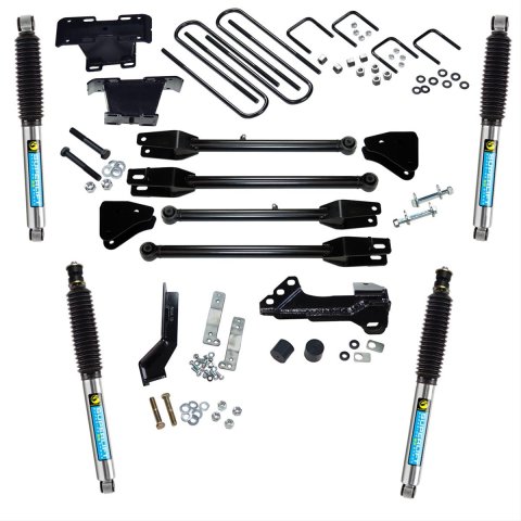 Superlift 17-19 Ford F-250/F-350 SuperDuty 4WD (Diesel) 4in Lift Kit w/4-Link w/ Bilstein Shocks (Bundled Kit)