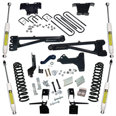 Superlift 17-19 Ford F-250/F-350 SuperDuty 4WD (Diesel) 6in Radius Arm Lift Kit w/ SLF Shocks (Bundled Kit)