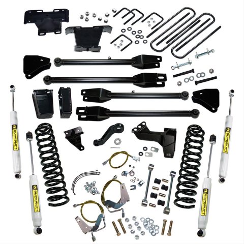 Superlift 08-10 Ford F-250/F-350 SuperDuty 4WD 6in Lift Kit w/ 4-Link Conversion & Superlift Shocks (Bundled Kit)
