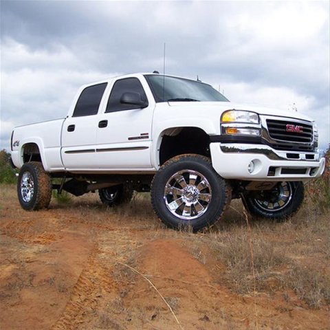 Superlift 01-10 Chevy Silv/GMC Sierra 2500HD/3500 4WD 6in Lift Kit - Knuckle Kit w/ Superlift Shocks (Bundled Kit) thumbnail 3