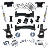 Superlift 14-18 Chevy Silv 4WD w/ Alum/Stamped Steel Control Arms 8in Lift Kit w/ SLF Rear Shocks (Bundled Kit) thumbnail 1
