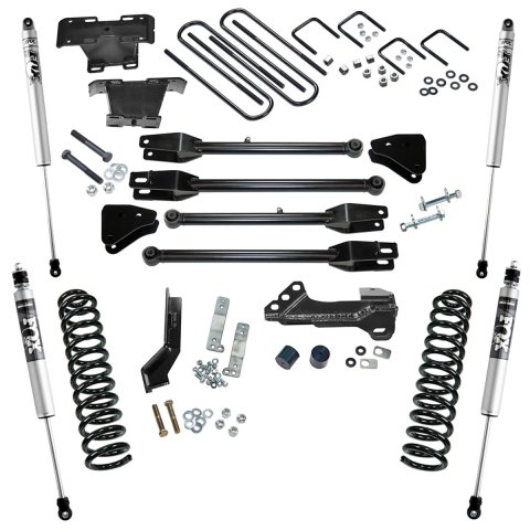Superlift 17-20 Ford F-250/F-350 SuperDuty 4WD Diesel 4in Link Lift Kit w/ Fox 2.0 Shocks (Bundled Kit)