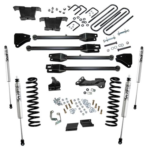 Superlift 11-16 Ford F-250 SuperDuty 4WD Diesel 4in Lift Kit w/ A 4 Link Conversion/Fox 2.0 Shocks (Bundled Kit)