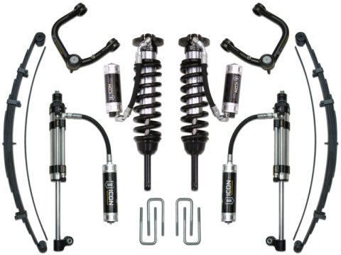 ICON 05-15 Toyota Tacoma 0-3.5in/16-17 Toyota Tacoma 0-2.75in Stg 10 Suspension System w/Tubular Uca (Bundled Kit)