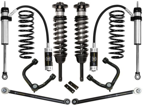 ICON 2010+ Toyota FJ/4Runner 0-3.5in Stage 4 Suspension System w/Tubular Uca (1x ico52700, 1x ico54000T, 1x ico58451DJ, 1x ico57810P, 1x ico58647) thumbnail 1