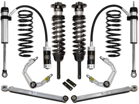 ICON 2010+ Toyota FJ/4Runner 0-3.5in Stage 4 Suspension System w/Billet Uca (1x ico52700, 1x ico54000, 1x ico58551DJ, 1x ico57810P, 1x ico58647)