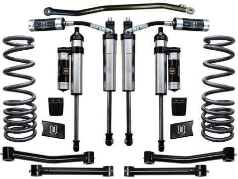 ICON 03-12 Dodge Ram 2500/3500 4WD 2.5in Stage 4 Suspension System (1x ico214027, 1x ico214030, 1x ico217701P, 1x ico217800P, 1x ico212500)