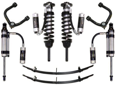 ICON 05-15 Toyota Tacoma 0-3.5in/2016+ Toyota Tacoma 0-2.75in Stg 7 Suspension System w/Tubular Uca (Bundled Kit)