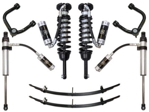 ICON 05-15 Toyota Tacoma 0-3.5in/2016+ Toyota Tacoma 0-2.75in Stg 5 Suspension System w/Tubular Uca (Bundled Kit)