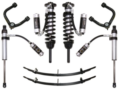 ICON 05-15 Toyota Tacoma 0-3.5in/2016+ Toyota Tacoma 0-2.75in Stg 6 Suspension System w/Tubular Uca (Bundled Kit)