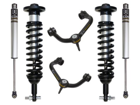 ICON 2015+ Ford F-150 4WD 0-2.63in Stage 2 Suspension System w/Tubular Uca (1x ico98500DJ, 1x ico91711, 2x ico96518)