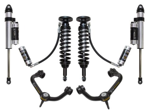 ICON 09-13 Ford F-150 4WD 1.75-2.63in Stage 5 Suspension System w/Tubular Uca (1x ico98500DJ, 1x ico97720CP, 1x ico91800C)