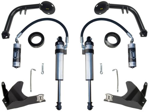 ICON 2005+ Toyota Tacoma / 03-09 Toyota 4Runner / 07-09 Toyota FJ S2 Stage 1 Upgrade System (1x ico56101, 1x ico56102, 1x ico59706P)
