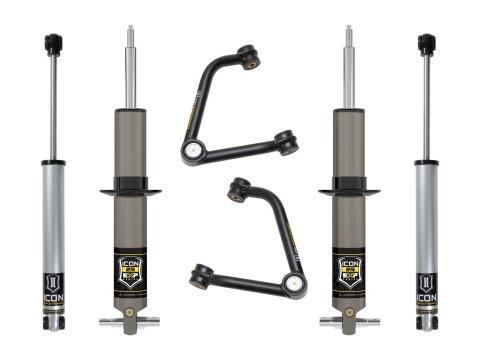 ICON 19-23 GM 1500 2.38-3.75in Stage 2 EXP Suspension System w/ Tubular UCA (1x ico78620DJ, 2x ico76526, 2x ico71607)