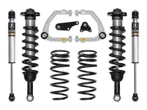 ICON 2024+ ToyotaTacoma 1.25-3in Stage 2 Suspension System Billet w/Triple Rate Springs (Bundled Kit)