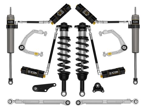 ICON 2024+ Toyota Tacoma 1.25in-3in Stage 8 Suspension System Billet (1x ico54002, 1x ico55160, 1x ico58780C, 1x ico57808CP, 1x ico58552DJ)