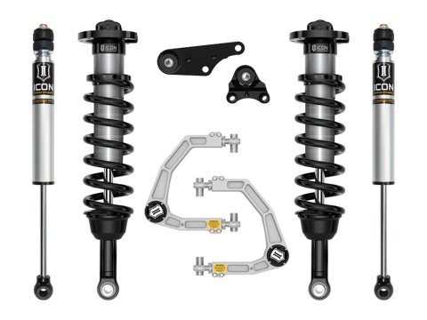 ICON 2024+ Toyota Tacoma 1.25in-3in Stage 2 Suspension System - Billet (2x ico56518, 1x ico55160, 1x ico58680, 1x ico58552DJ) thumbnail 1