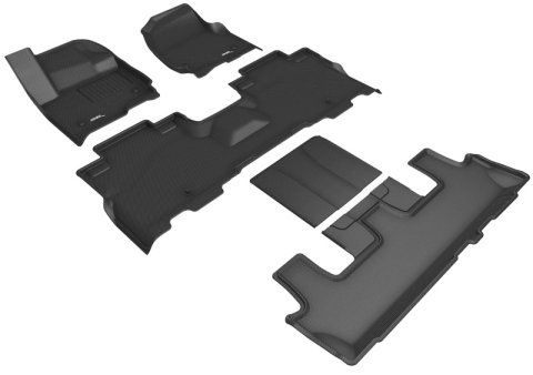 3D MAXpider 18-24 Lincoln Navigator W/ Bucket 2nd Row Kagu Black Full Set thumbnail 4