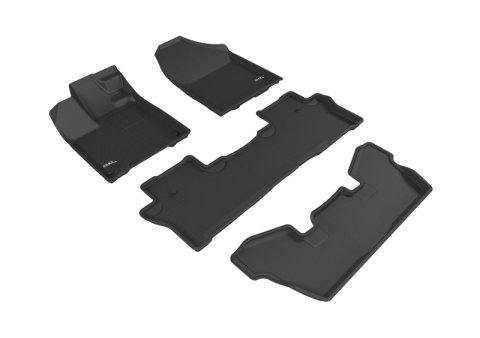3D MAXpider 16-22 Honda Pilot Kagu Black Full Set thumbnail 1