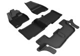 3D MAXpider 17-19 Ford Explorer w/ Bench 2nd Row Kagu Black Full Set thumbnail 1