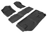 3D MAXpider 07-14 Chevrolet Suburban w/ Bench 2nd Row Kagu Black Full Set thumbnail 1