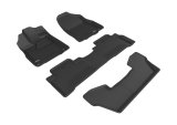 3D MAXpider 17-20 Acura MDX 6-Seat Kagu Black Full Set thumbnail 2