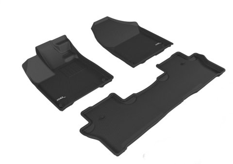 3D MAXpider 19-26 Honda Passport Kagu Black Full Set thumbnail 1