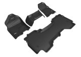 3D MAXpider 19-24 Dodge Ram 1500 Quad Cab W/ Bench Front Row Kagu Black Full Set thumbnail 2