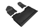 3D MAXpider 19-24 Dodge Ram 1500 Crew Cab W/ Bucket Front Row Kagu Black Full Set thumbnail 2