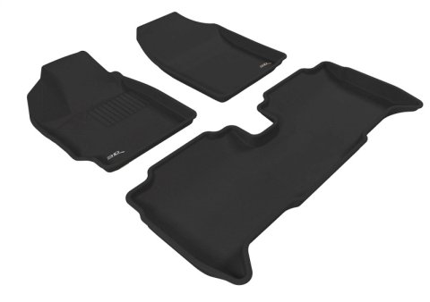 3D MAXpider 07-11 Toyota Yaris Sedan Kagu Black Full Set thumbnail 1