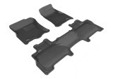 3D MAXpider 07-10 Ford Expedition w/ Bucket 2nd Row Kagu Black Full Set thumbnail 2