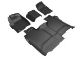 3D MAXpider 19-26 GMC Sierra/Chevy Silverado 1500 CC/ 2500/3500HD CC Bench Seat Kagu Black Full Set thumbnail 3