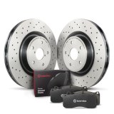 Brembo OE 2009 Porsche Boxster/11-12 Boxster/2007 Cayman/2009 Cayman/2012 Cayman Rear Disc Brake Kit (2x bre09.8890.21, 1x breP65028) thumbnail 1