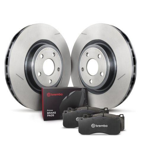 Brembo OE 18-20 Dodge Durango/12-15 Jeep Grand Cherokee/17-20 Grand Cherokee Front Disc Brake Kit (2x bre09.N246.21, 1x breP37018)