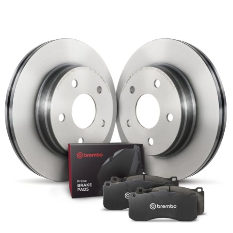 Brembo OE 02-04 Audi A6/02-06 A6 Quattro/01-05 Allroad Quattro Front Disc Brake Kit (2x bre09.A598.11, 1x breP85056)