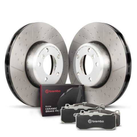Brembo OE 12-15 BMW 328i/13-15 328i xDrive Front Disc Brake Kit (2x bre09.C394.13, 1x breP06075N)