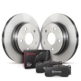 Brembo OE 04-09 Audi S4 Rear Disc Brake Kit (1x breP85076, 2x bre09.A814.11) thumbnail 1