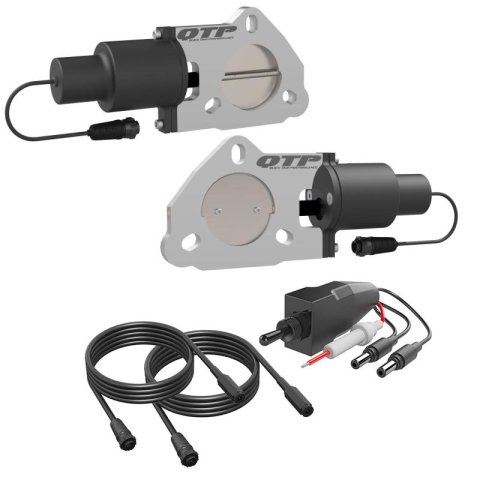 QTP Dual 2.5in Electric Valves / Wiring / 1 Toggle Switch / 2 2.5in DIY Cutout Pipes (2x qtp10251, 1x qtpQTEC50) thumbnail 3