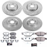Power Stop 2012 Audi A7 Quattro Front & Rear Z26 Street Warrior Brake Kit (1x psbK6001-26, 1x psbK6129-26) thumbnail 4